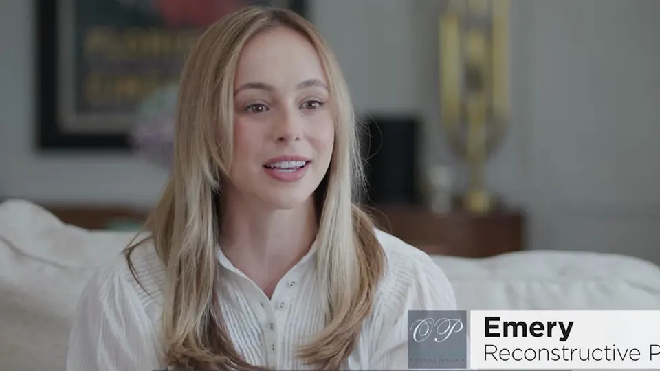 Emery, a dental implant patient, talking about her treatment